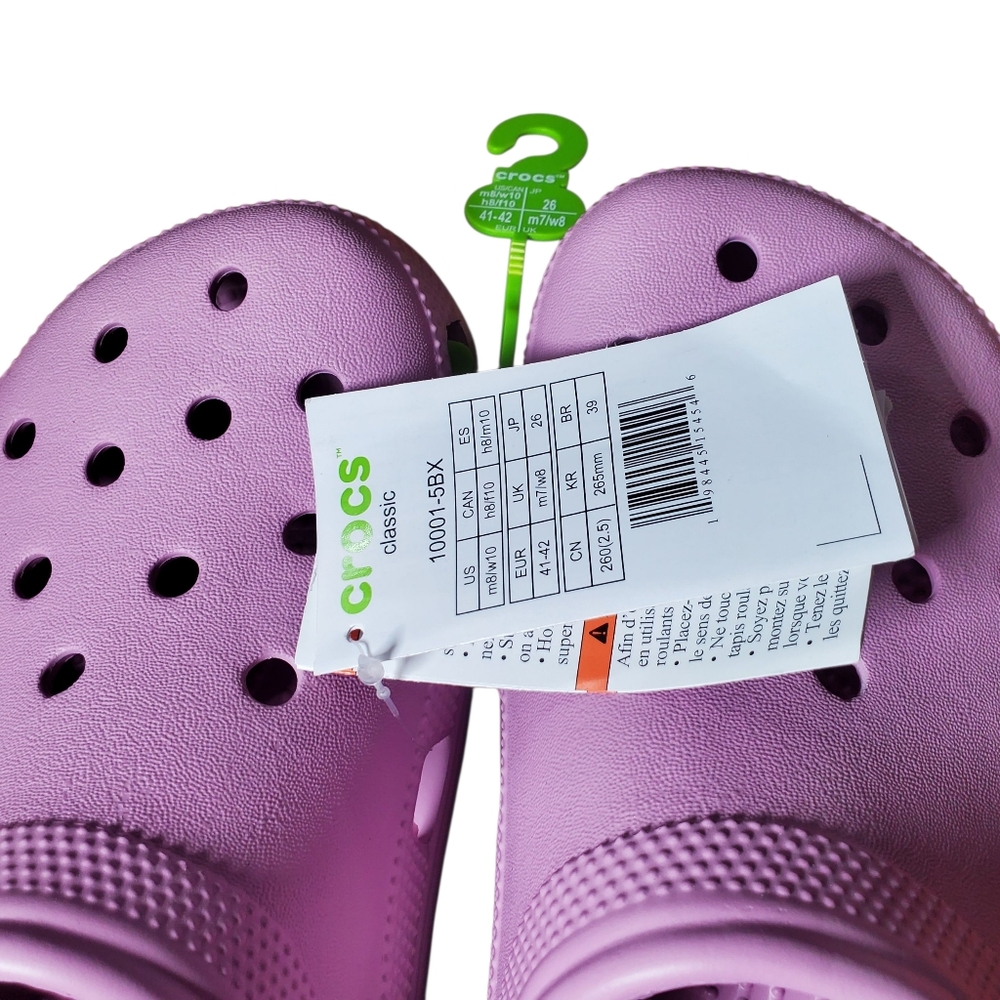 Crocs Classic PINK Clogs M8/W10